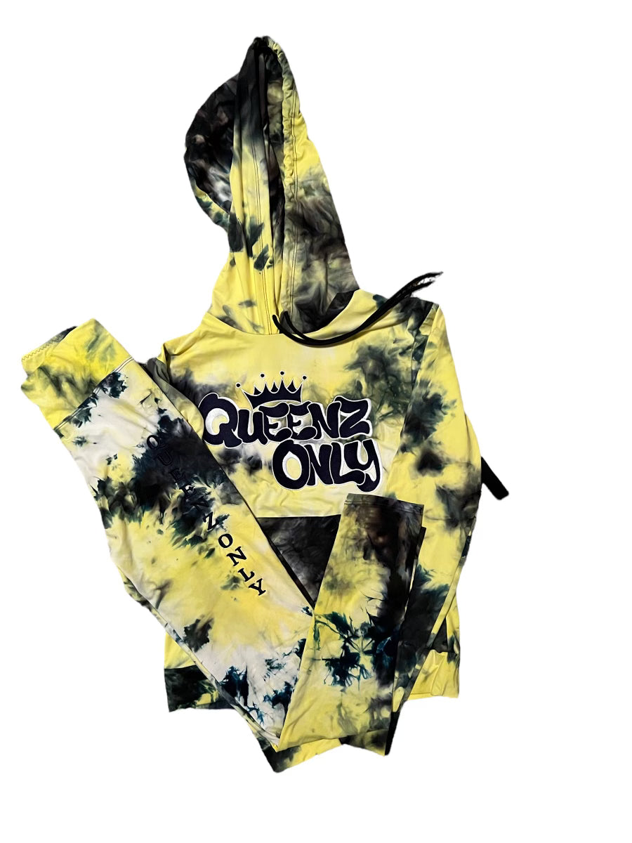 Queenz Only Tie-Dye Hoodie & Jogger Set